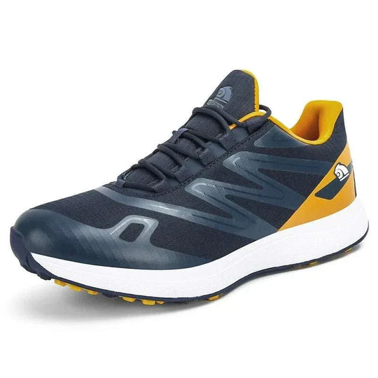 Premium Golf Shoes for Men - Stylish Leather Sneaker with Studs for Cricket and Sports - Allen-Fitness