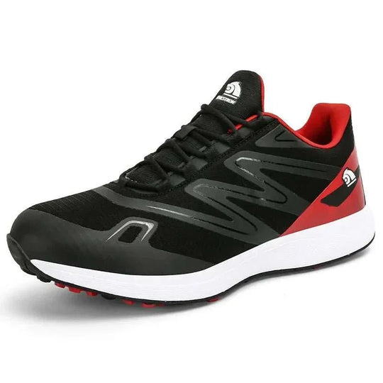 Premium Golf Shoes for Men - Stylish Leather Sneaker with Studs for Cricket and Sports - Allen-Fitness