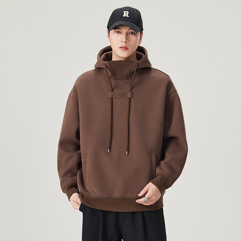 Premium Heavyweight Men's Hoodie - Loose Fit Thickened Sweatshirt, Unisex Casual Autumn Winter Outerwear - Premium Fitness & Activewear for Men & Women|UK