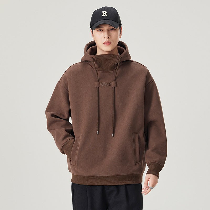 Premium Heavyweight Men's Hoodie - Loose Fit Thickened Sweatshirt, Unisex Casual Autumn Winter Outerwear - Premium Fitness & Activewear for Men & Women|UK