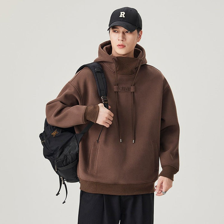 Premium Heavyweight Men's Hoodie - Loose Fit Thickened Sweatshirt, Unisex Casual Autumn Winter Outerwear - Premium Fitness & Activewear for Men & Women|UK