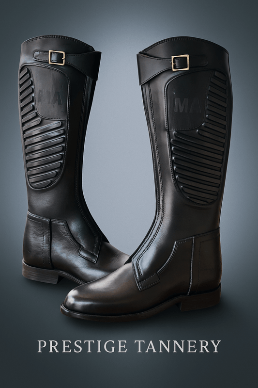 Premium Professional Polo Boots for Men - 100% Cow Leather, Top Quality & Expert Craftsmanship - Allen - Fitness