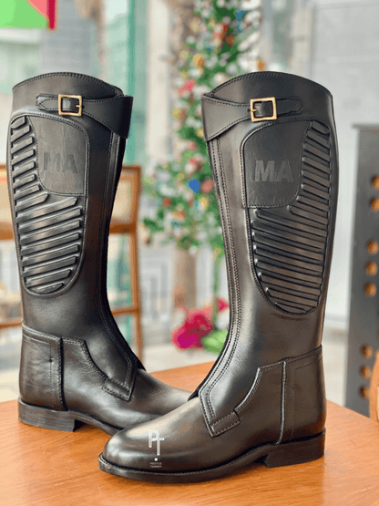 Premium Professional Polo Boots for Men - 100% Cow Leather, Top Quality & Expert Craftsmanship - Allen - Fitness