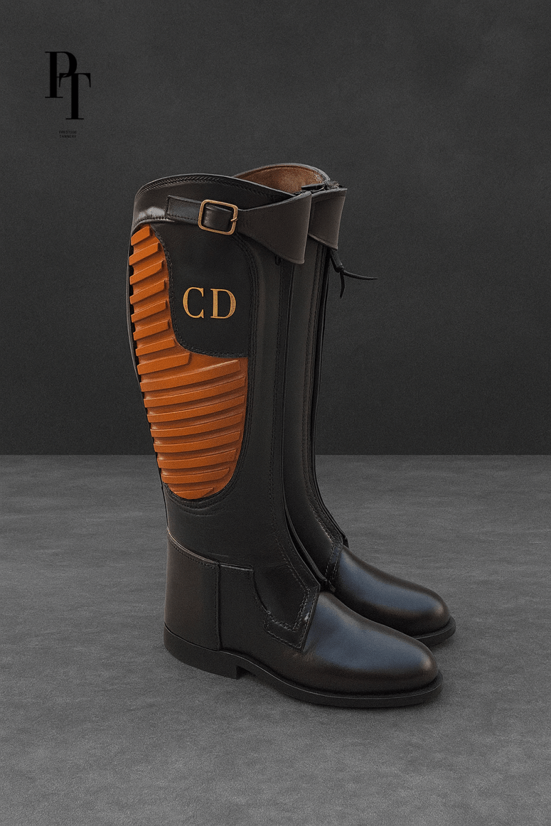 Premium Professional Polo Boots for Men - 100% Cow Leather, Top Quality & Expert Craftsmanship - Allen - Fitness