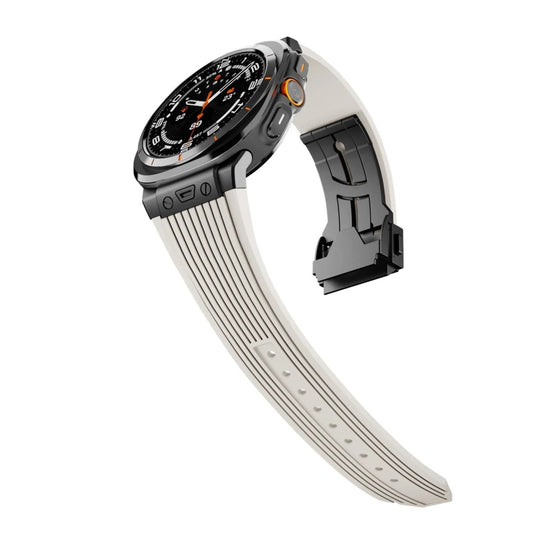 Premium Silicone Alloy Head Grain Watch Strap for Apple Watch - Stylish &amp; Comfortable 47mm Fit - Allen-Fitness