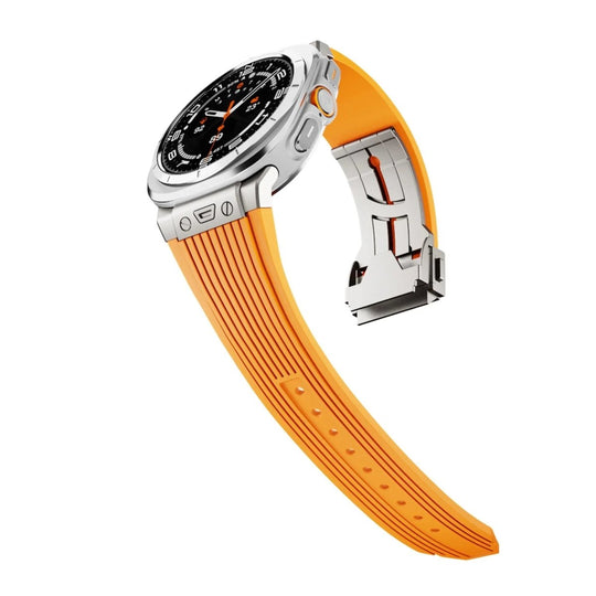 Premium Silicone Alloy Head Grain Watch Strap for Apple Watch - Stylish &amp; Comfortable 47mm Fit - Allen-Fitness