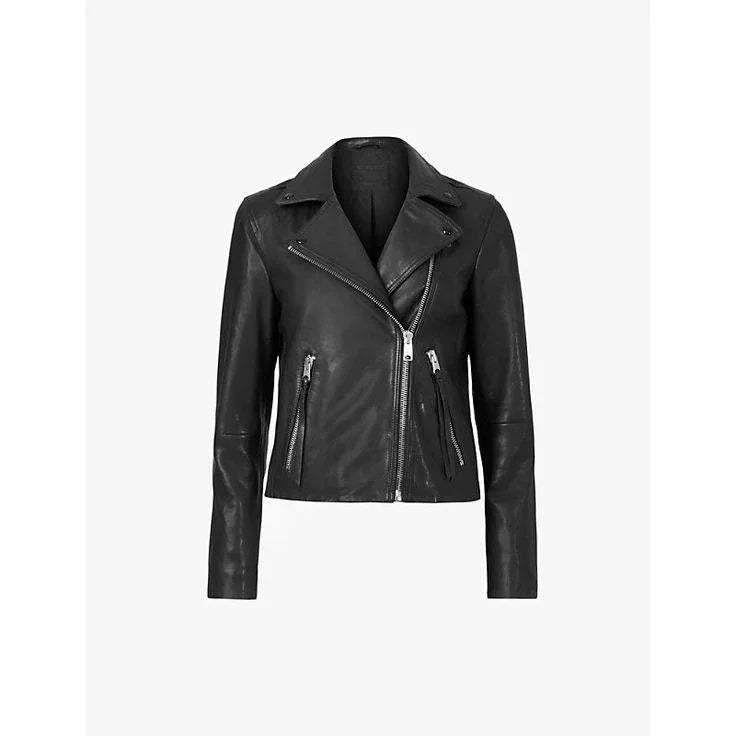 Premium Slim-Fit Leather Jacket for Women - Stylish, Durable, Flattering Design - Allen-Fitness