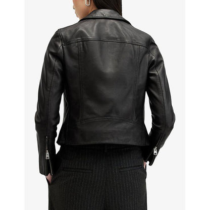 Premium Slim - Fit Leather Jacket for Women - Stylish, Durable, Flattering Design - Allen - Fitness