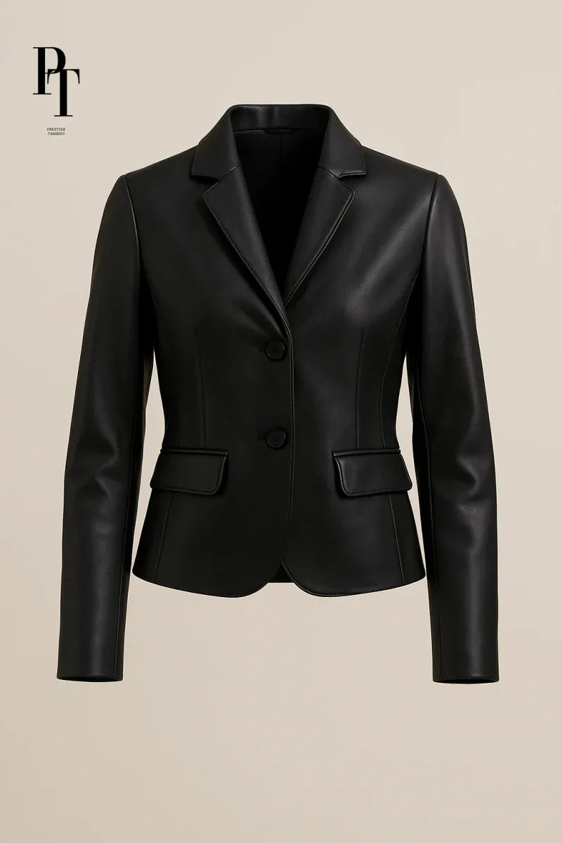 Prestige Tannery Equestrian Leather Jacket - Handmade Black Tailored Style with Premium Comfort - Allen-Fitness
