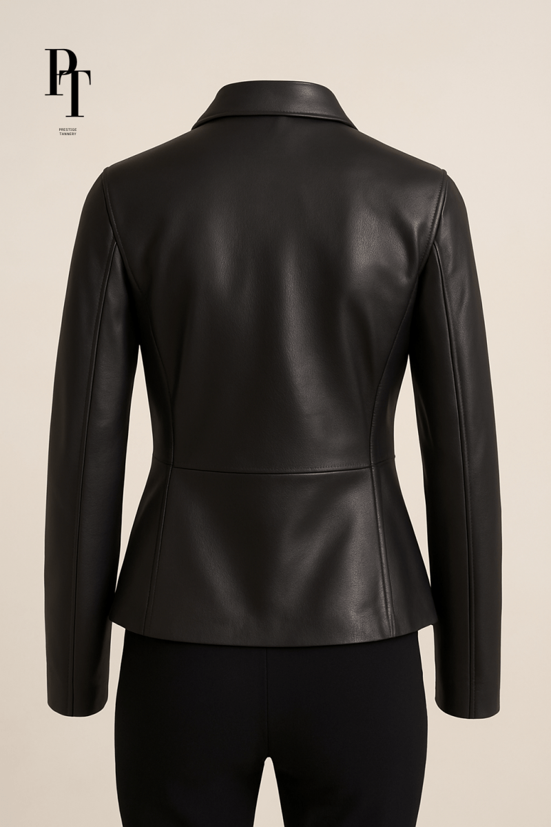 Prestige Tannery Equestrian Leather Jacket - Handmade Black Tailored Style with Premium Comfort - Allen - Fitness