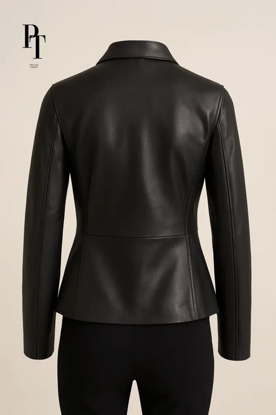 Prestige Tannery Equestrian Leather Jacket - Handmade Black Tailored Style with Premium Comfort - Allen-Fitness