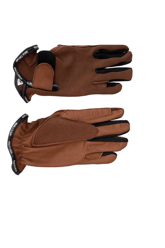 Prestige Tannery Equestrian Riding Gloves – Handcrafted Leather, Reinforced Grip & Ventilated Comfort - Allen - Fitness
