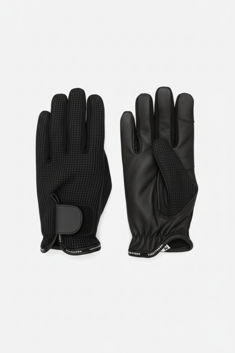 Prestige Tannery Equestrian Riding Gloves – Handcrafted Leather, Reinforced Grip & Ventilated Comfort - Allen - Fitness