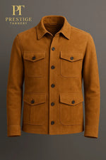 Prestige Tannery Field Jacket – Suede Collection for Equestrians, Handcrafted Soft Leather, Custom Sizes - Allen-Fitness