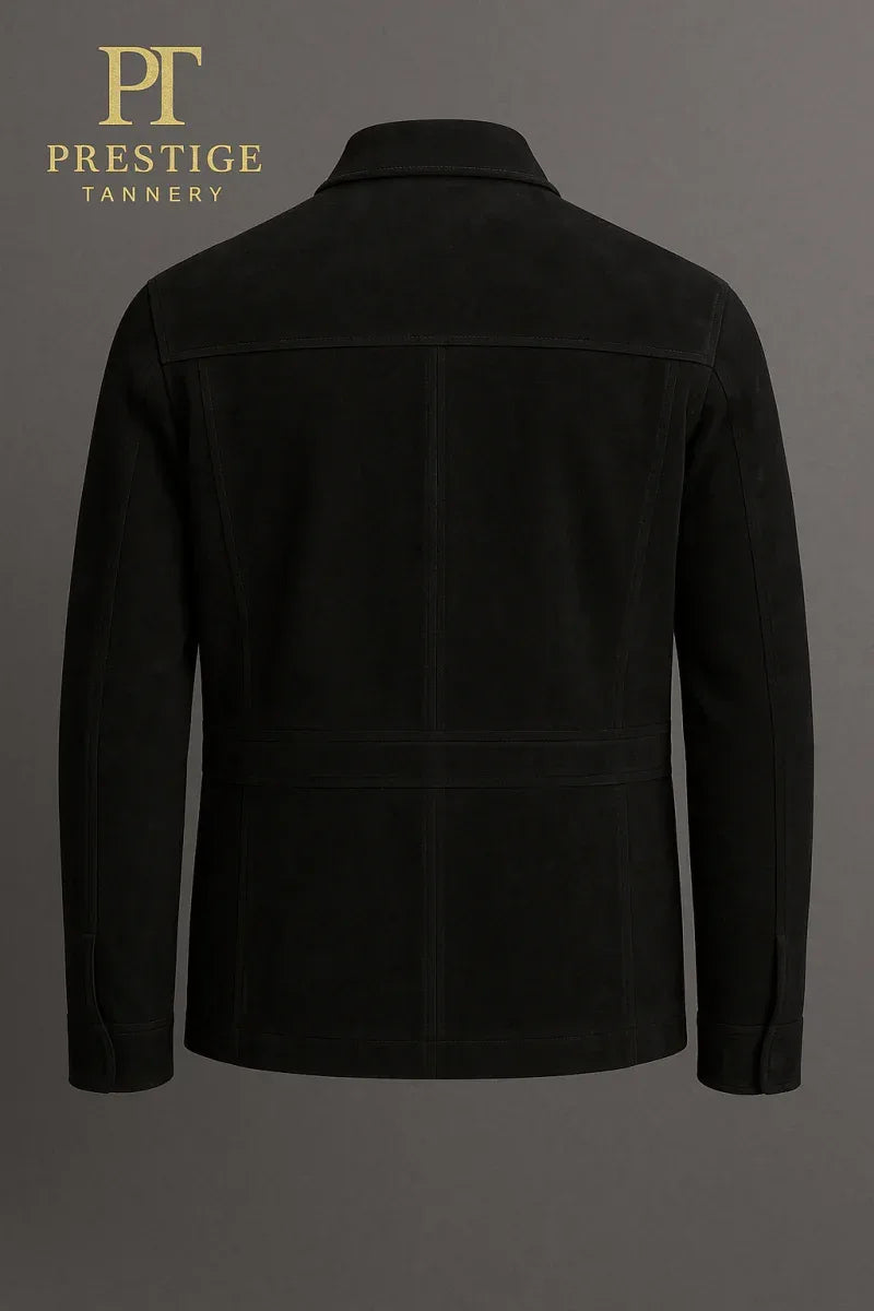 Prestige Tannery Field Jacket – Suede Collection for Equestrians, Handcrafted Soft Leather, Custom Sizes - Allen-Fitness