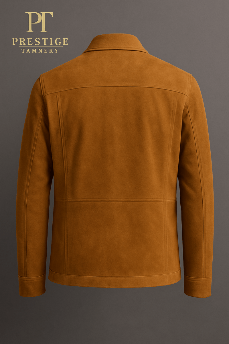 Prestige Tannery Field Jacket – Suede Collection for Equestrians, Handcrafted Soft Leather, Custom Sizes - Allen - Fitness