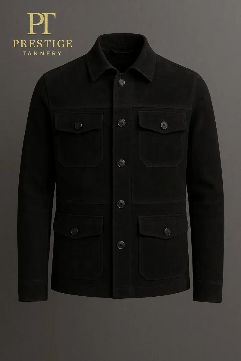 Prestige Tannery Field Jacket – Suede Collection for Equestrians, Handcrafted Soft Leather, Custom Sizes - Allen-Fitness