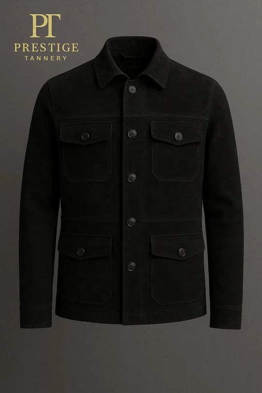 Prestige Tannery Field Jacket – Suede Collection for Equestrians, Handcrafted Soft Leather, Custom Sizes - Allen-Fitness
