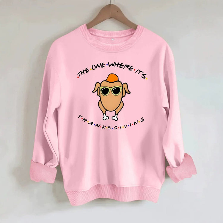 Printed loose base long sleeved fleece sweatshirt - Premium Fitness & Activewear