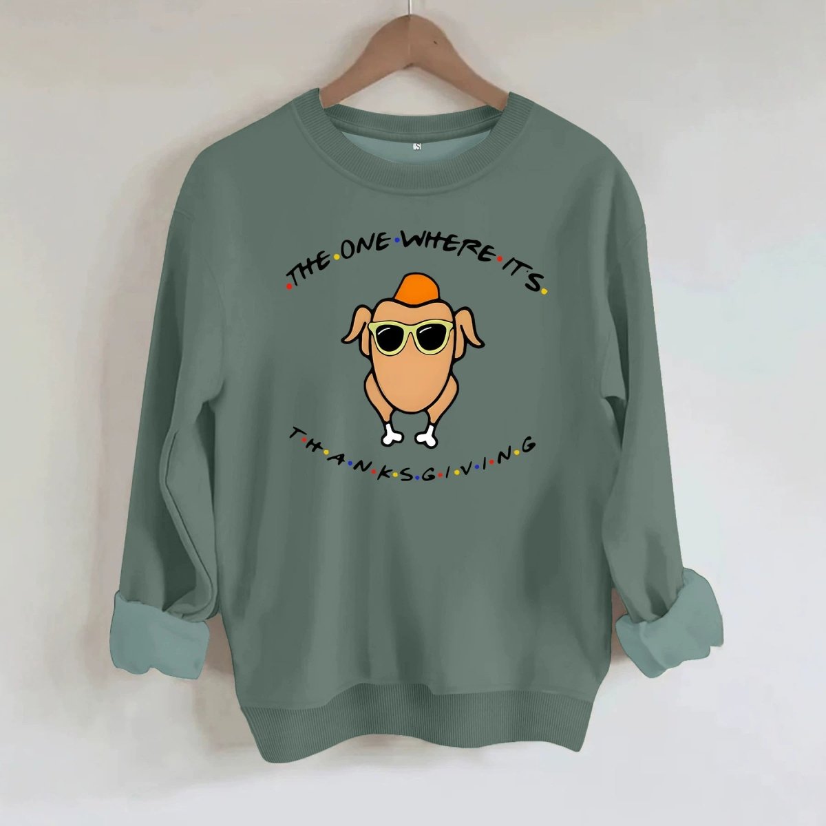 Printed loose base long sleeved fleece sweatshirt - Premium Fitness & Activewear