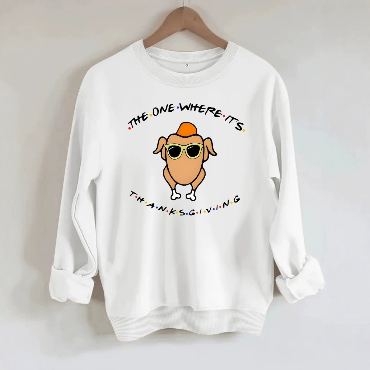 Printed loose base long sleeved fleece sweatshirt - Premium Fitness & Activewear