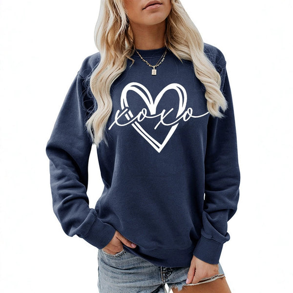 Printed round neck fleece hoodie - Premium Fitness & Activewear for Men & Women|UK
