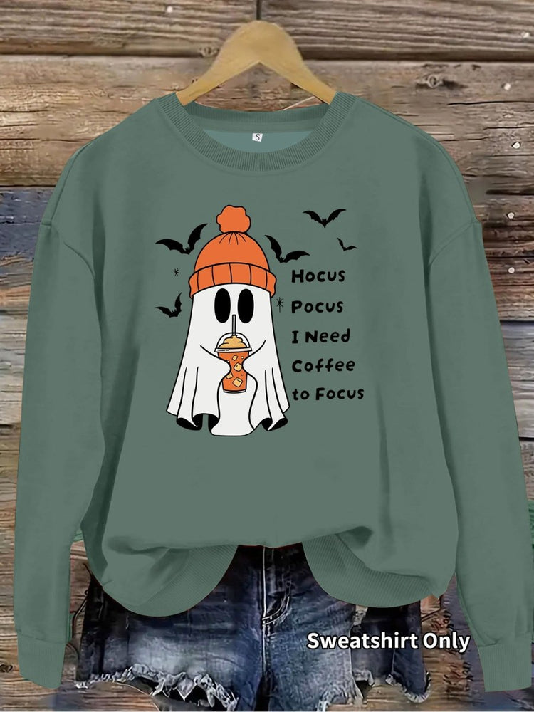 Printed round neck fleece hoodie - Premium Fitness & Activewear