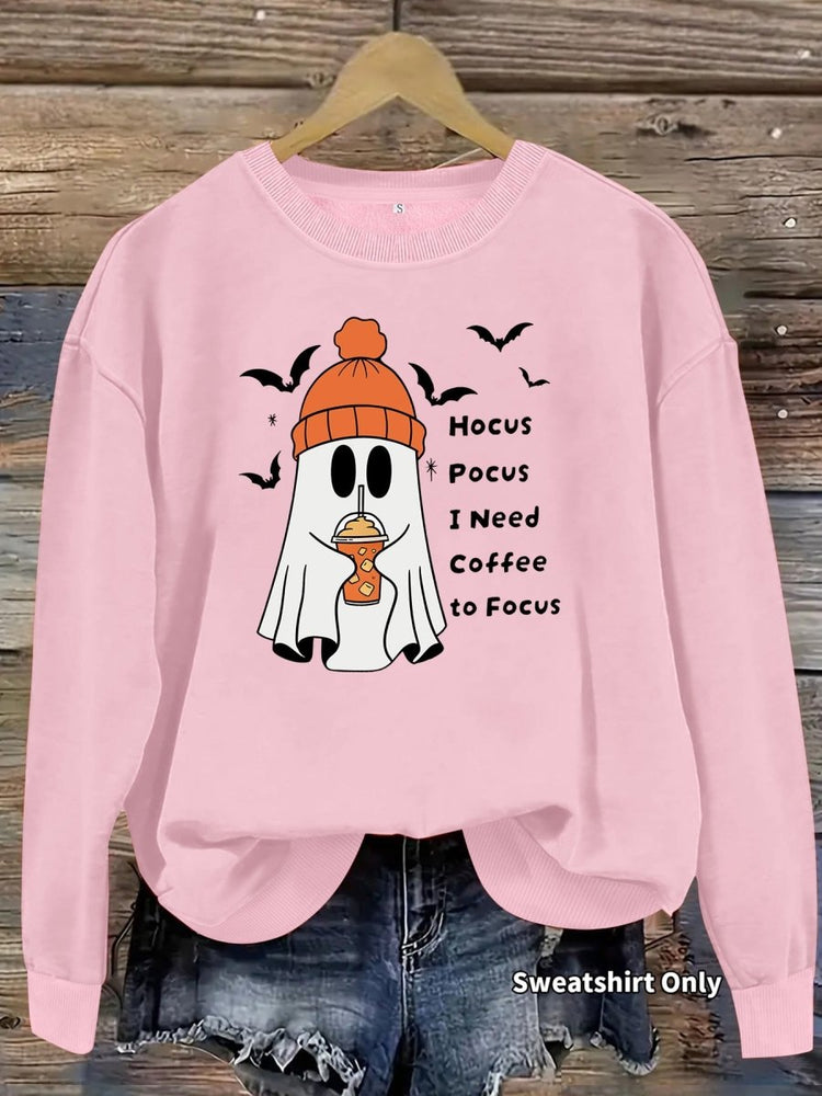 Printed round neck fleece hoodie - Premium Fitness & Activewear
