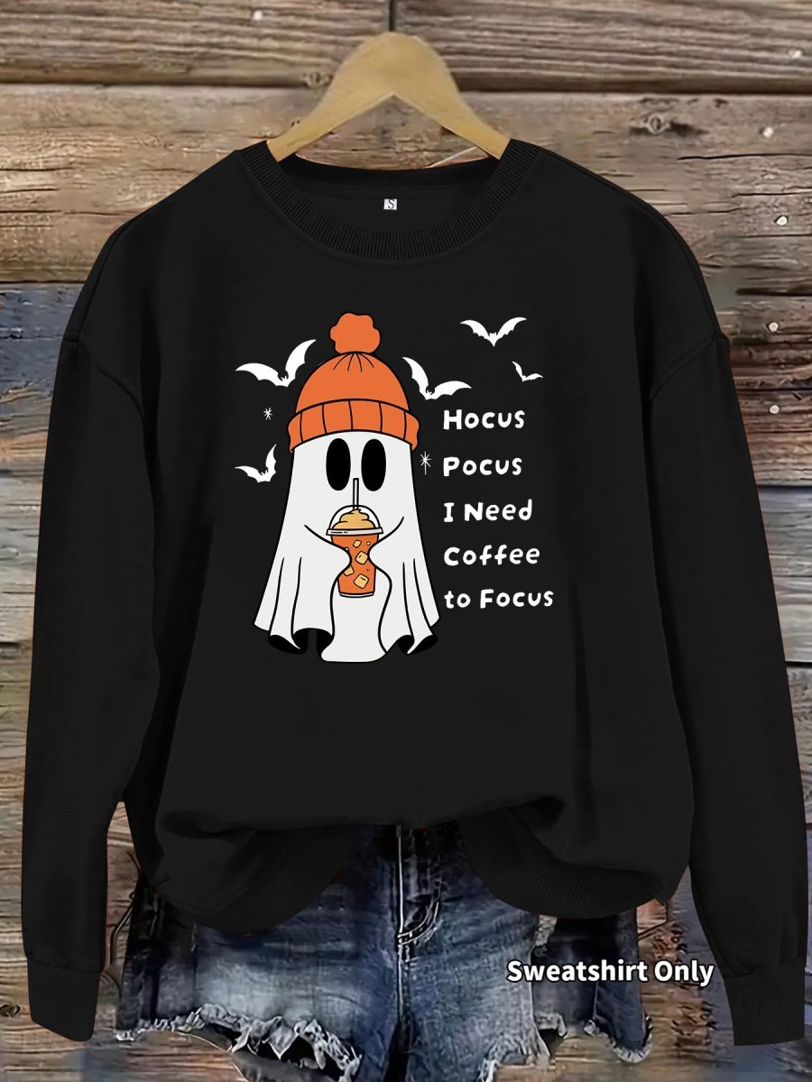 Printed round neck fleece hoodie - Premium Fitness & Activewear
