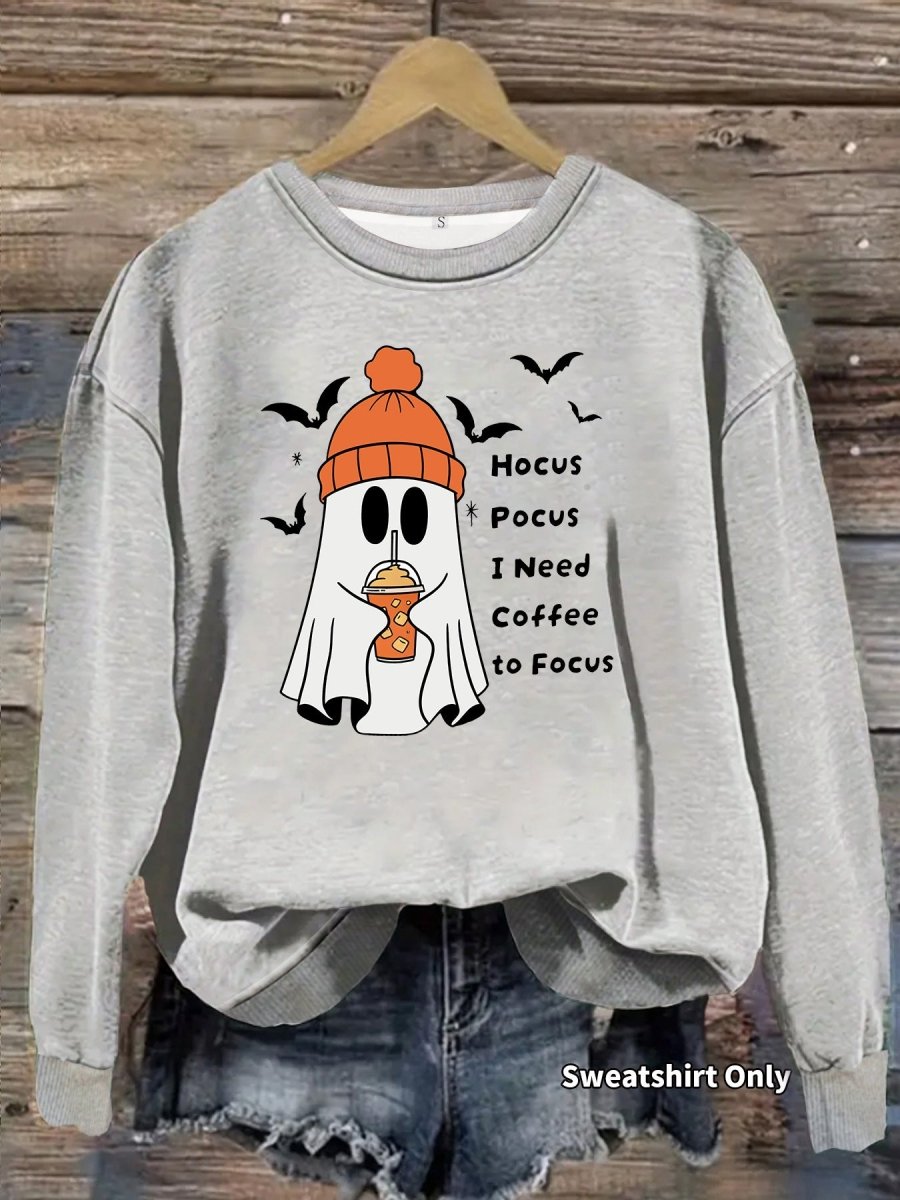 Printed round neck fleece hoodie - Premium Fitness & Activewear