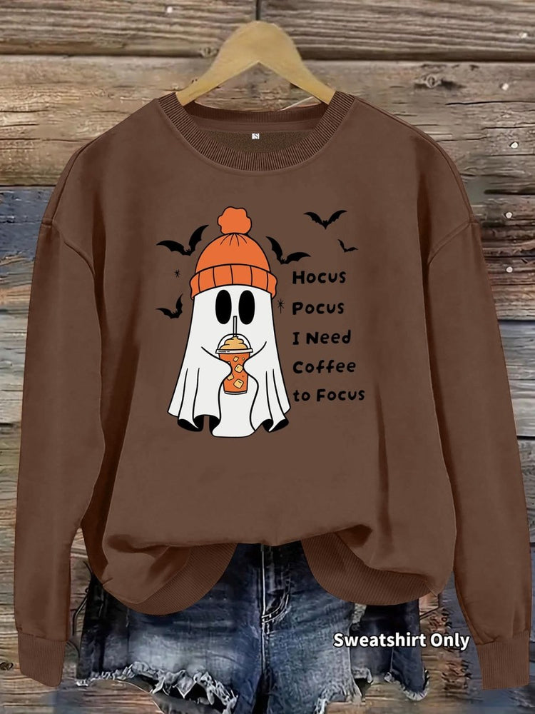 Printed round neck fleece hoodie - Premium Fitness & Activewear