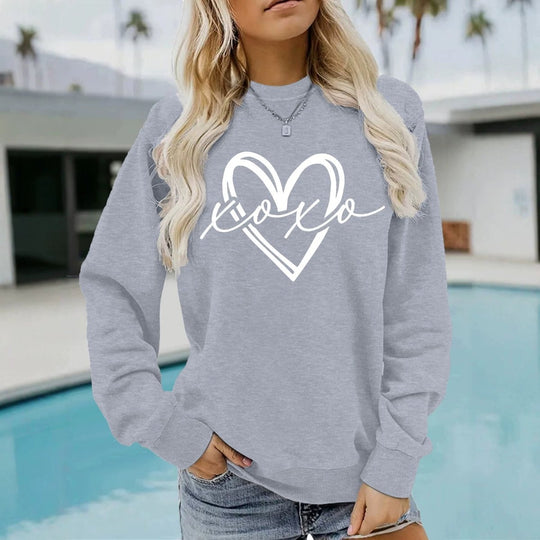Printed round neck fleece hoodie - Premium Fitness &amp; Activewear for Men &amp; Women|UK