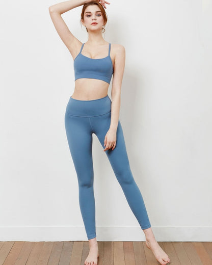 Quick Dry Athletic Leggings with 4 - Way Stretch - Essential Ventiflo™ 26" High Waist Leggings - Allen - Fitness