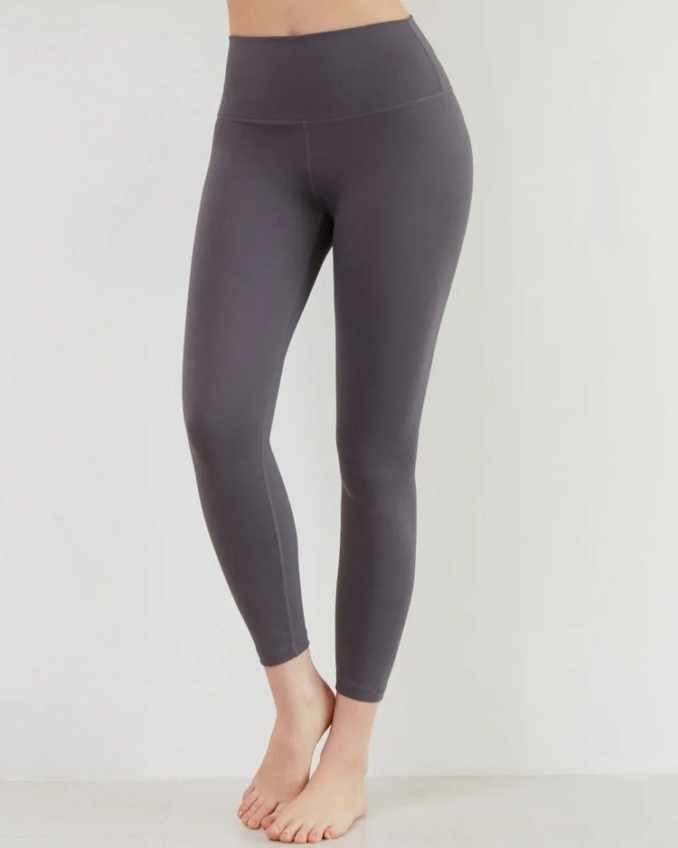 Quick Dry Athletic Leggings with 4-Way Stretch - Essential Ventiflo™ 26" High Waist Leggings - Allen-Fitness