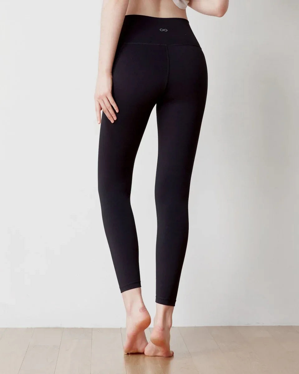 Quick Dry Athletic Leggings with 4-Way Stretch - Essential Ventiflo™ 26" High Waist Leggings - Allen-Fitness