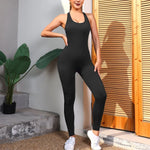 Quick Drying Exercise Jumpsuit for Women - Slimming Fit, Multiple Colors, S to L Sizes Available - Allen-Fitness