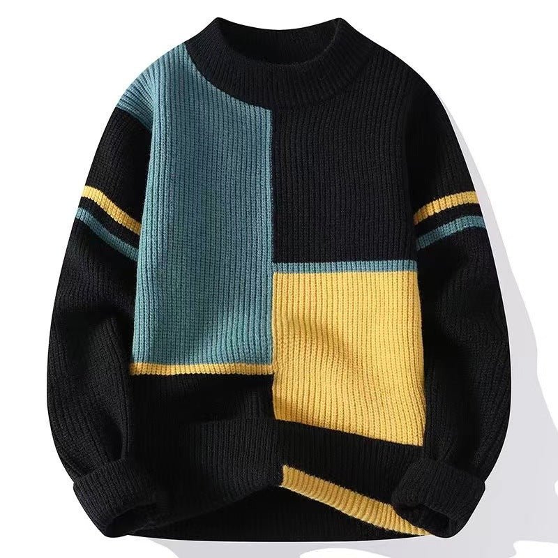 Relaxed Style Color-Block Men&