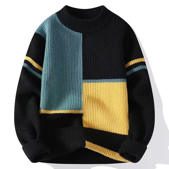Relaxed Style Color-Block Men&