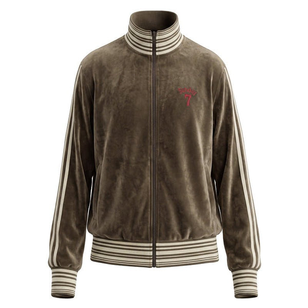 Retro velvet sports jacket with women's stripes - Premium Fitness & Activewear for Men & Women|UK