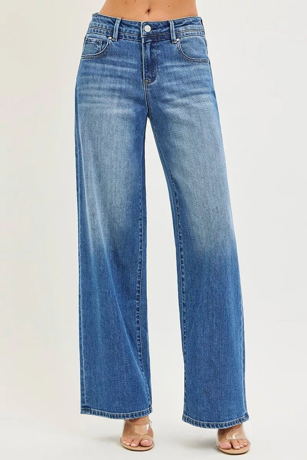 RISEN Slouchy Baggy Jeans | Bamboo Blend Denim | Medium Wash | Sizes 0–15