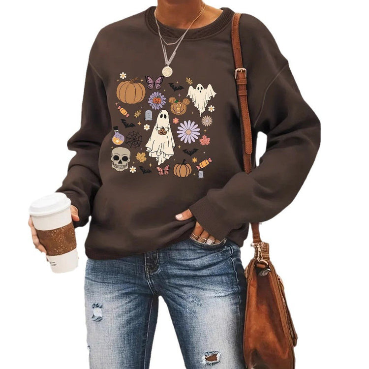Round neck sweatshirt sports sweatshirt - Premium Fitness & Activewear for Men & Women|UK