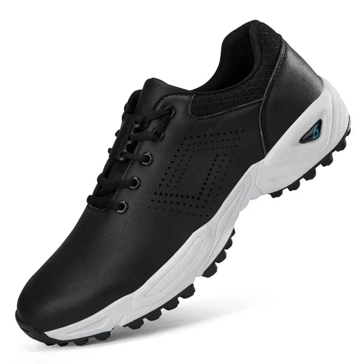 Men's Rubber Golf Shoes - Custom Microfiber, Breathable Outdoor Footwear, Sizes 40-47 - Allen-Fitness