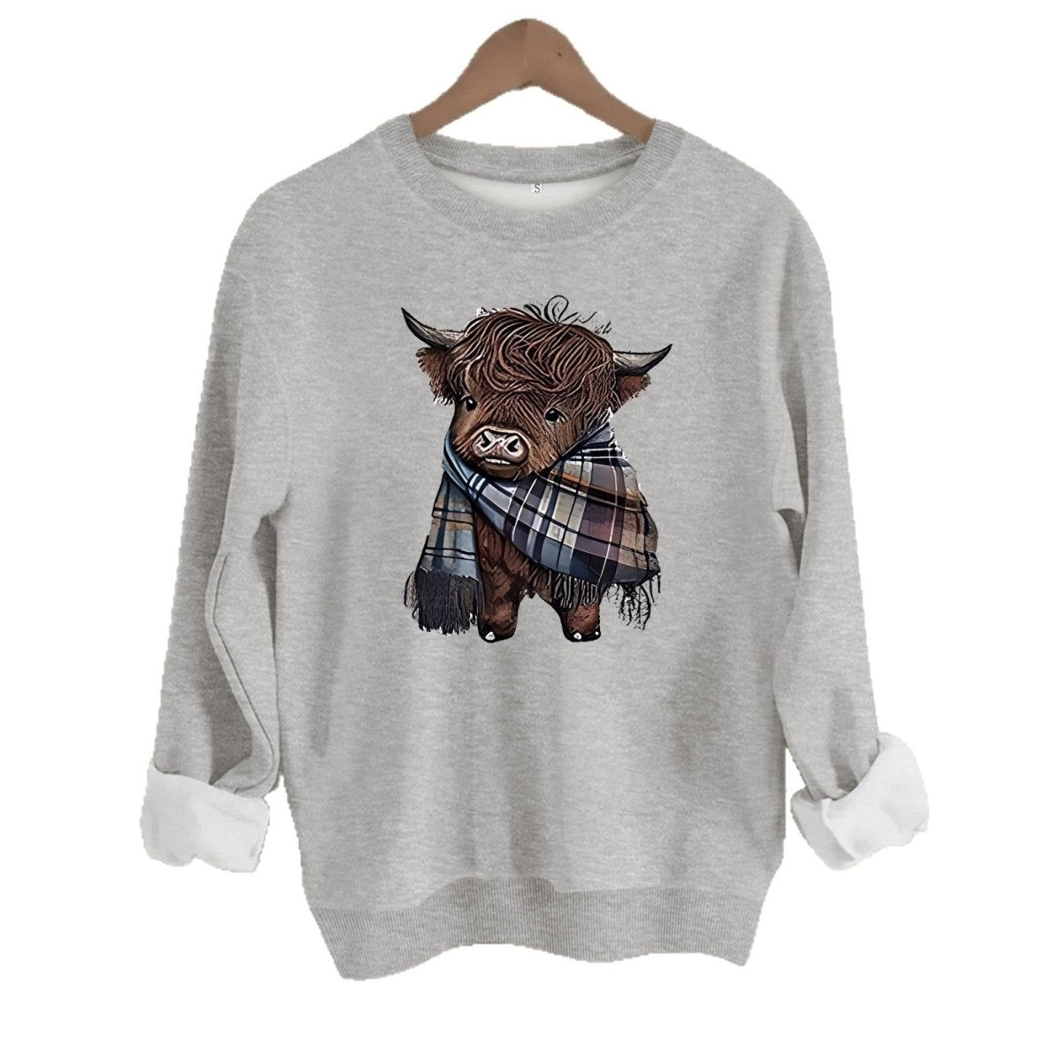 Scarf cow print hoodie - Premium Fitness & Activewear