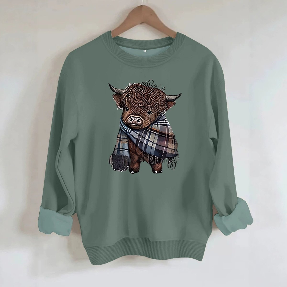Scarf cow print hoodie - Premium Fitness & Activewear