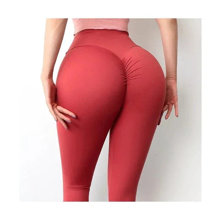 High Waist Gym Leggings with Scrunch Butt Lift | Tummy Control Yoga Pant - Allen-Fitness