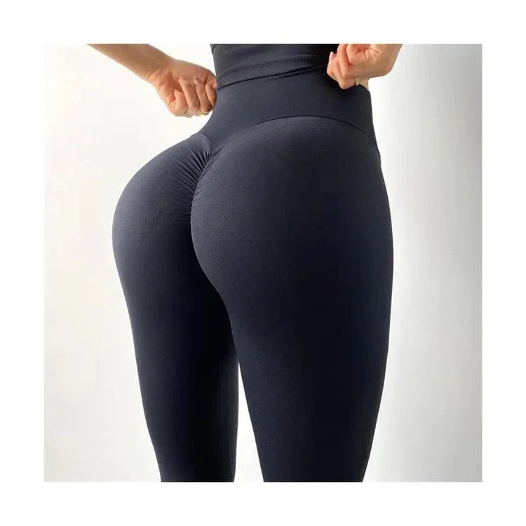 High Waist Gym Leggings with Scrunch Butt Lift | Tummy Control Yoga Pant - Allen-Fitness