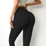 High Waist Gym Leggings with Scrunch Butt Lift | Tummy Control Yoga Pant - Allen-Fitness
