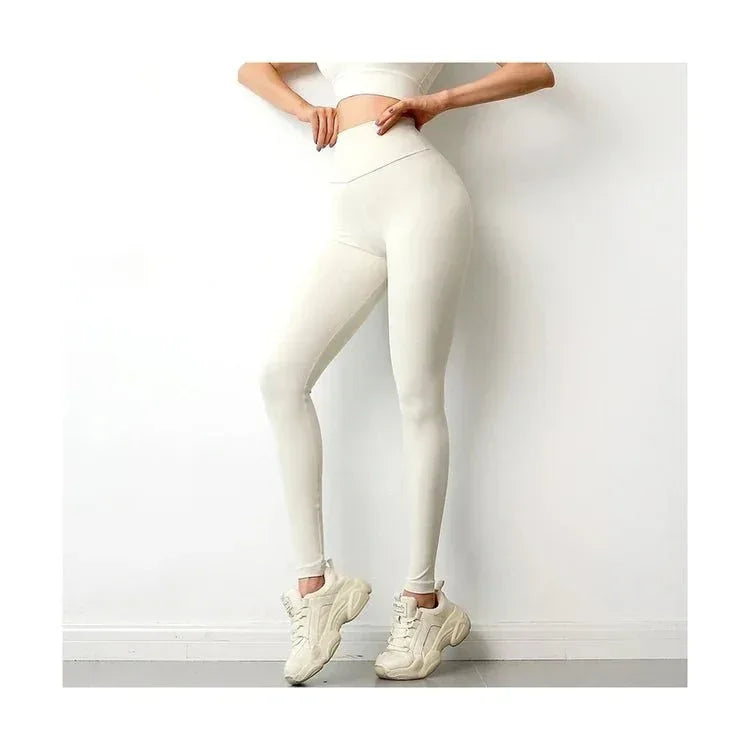 High Waist Gym Leggings with Scrunch Butt Lift | Tummy Control Yoga Pant - Allen-Fitness