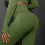 Seamless Fitness Wear Gym Leggings Women Tights Sports Clothing Yoga Pants - Allen-Fitness