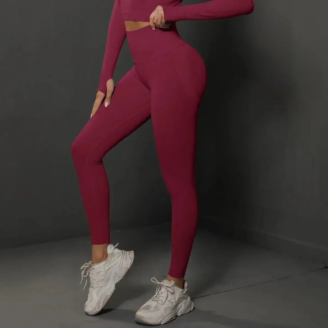Seamless Fitness Wear Gym Leggings Women Tights Sports Clothing Yoga Pants - Allen-Fitness